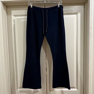 Sundry Navy Cropped French Terry Joggers